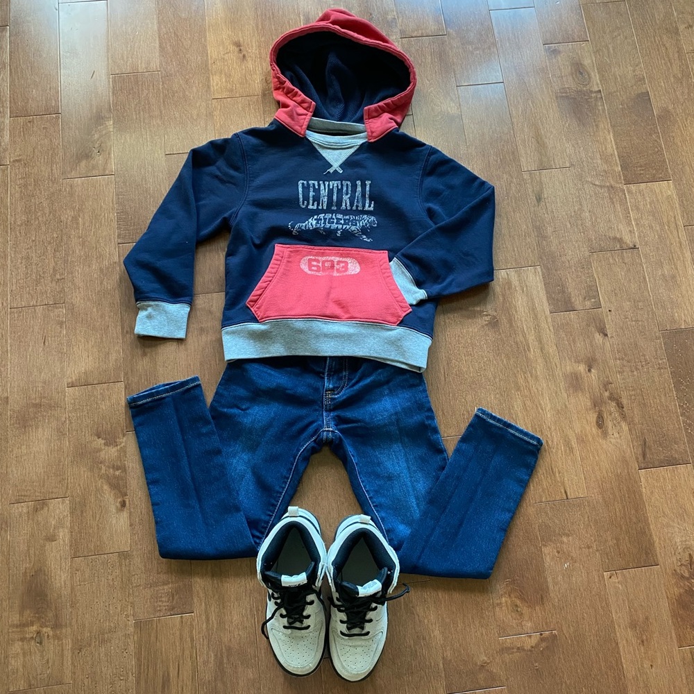 (2 for $25) GAP KIDS junior sweatshirt hoodie